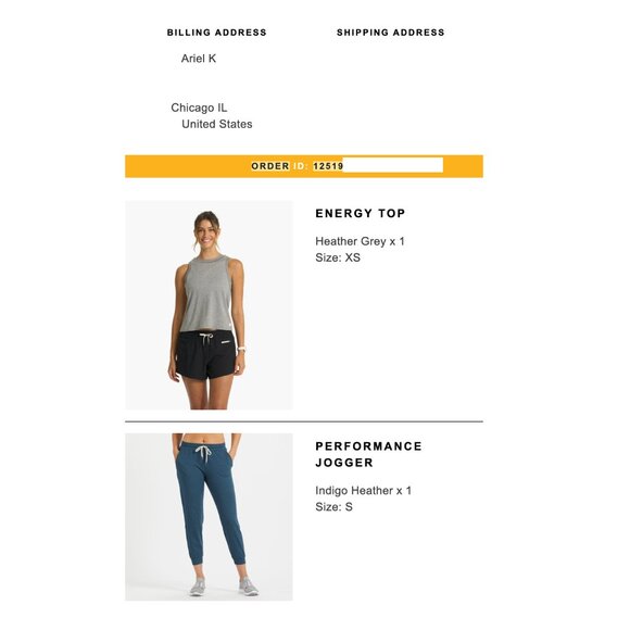 Vuori Indigo Heather Women's Performance Jogger, Size S - Picture 8 of 8